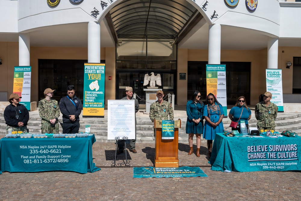 NSA Naples Commits to Action During Sexual Assault Awareness and Prevention Month