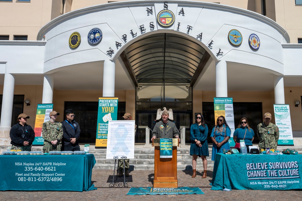 NSA Naples Commits to Action During Sexual Assault Awareness and Prevention Month
