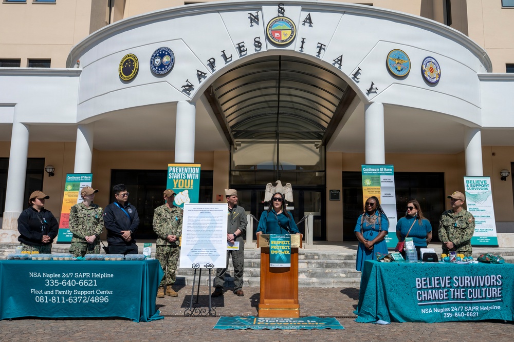 NSA Naples Commits to Action During Sexual Assault Awareness and Prevention Month