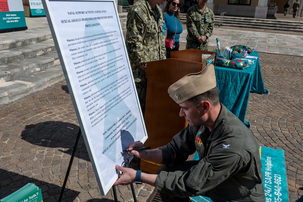 NSA Naples Commits to Action During Sexual Assault Awareness and Prevention Month