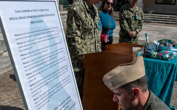 NSA Naples Commits to Action During Sexual Assault Awareness and Prevention Month