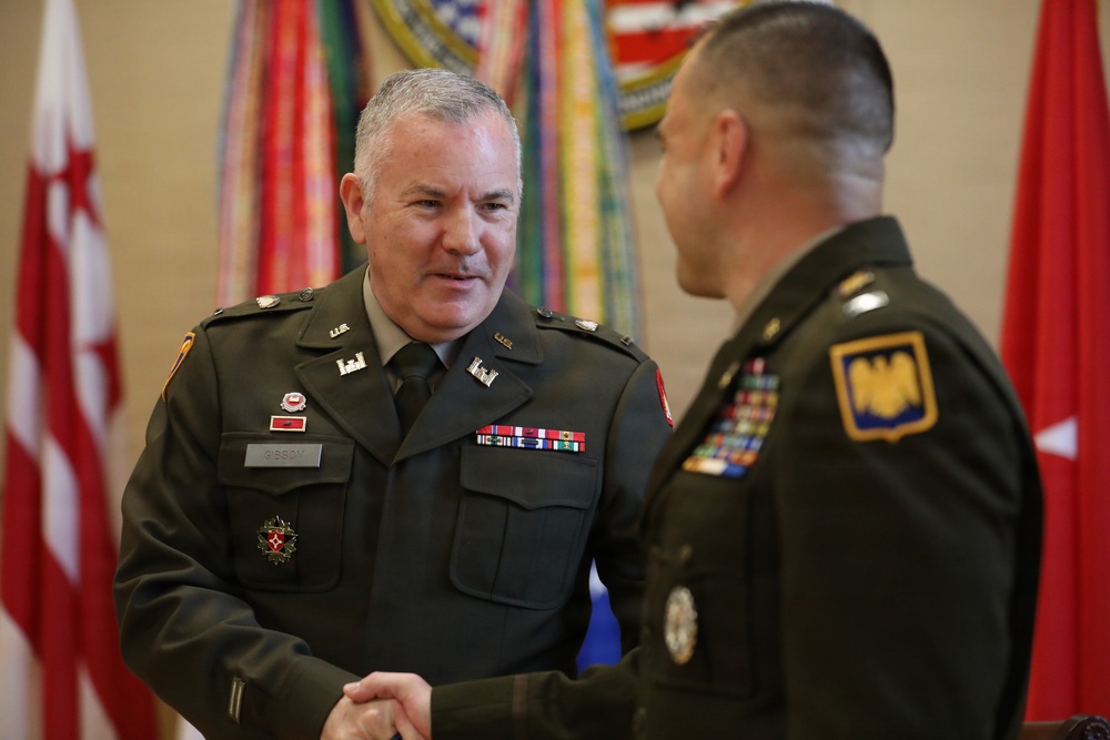 CW4 Jerry Harper promotion ceremony