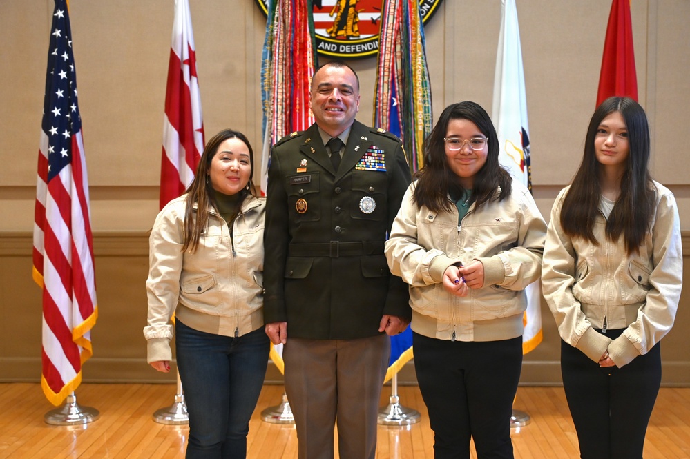 CW4 Jerry Harper promotion ceremony