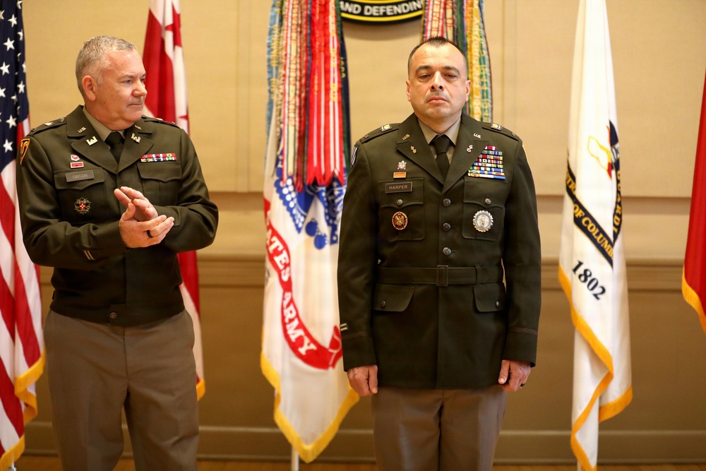 CW4 Jerry Harper promotion ceremony