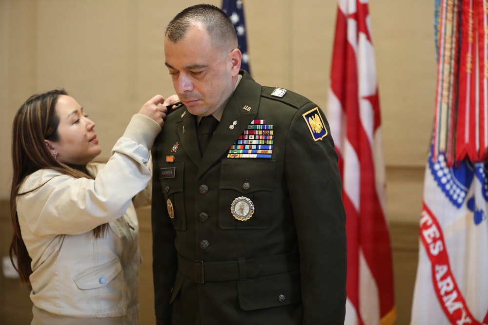 CW4 Jerry Harper promotion ceremony