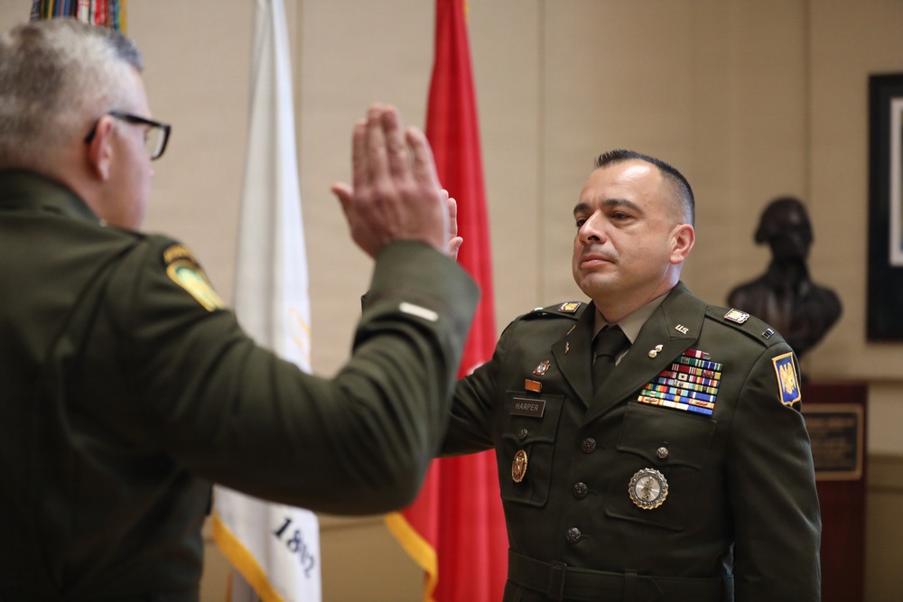 CW4 Jerry Harper promotion ceremony