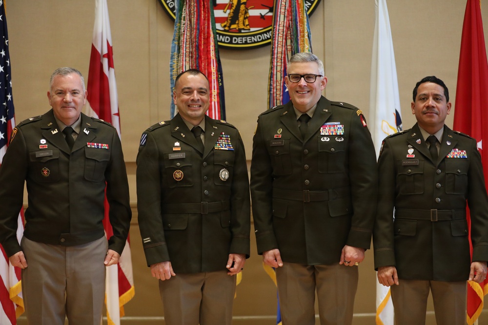 CW4 Jerry Harper promotion ceremony