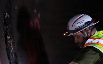 Inspection of the Arkabutla Dam outlet