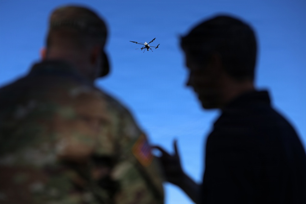 Soldiers test drones
