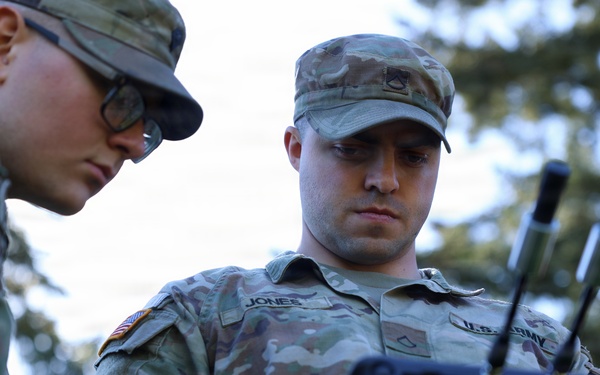 Soldiers test drones