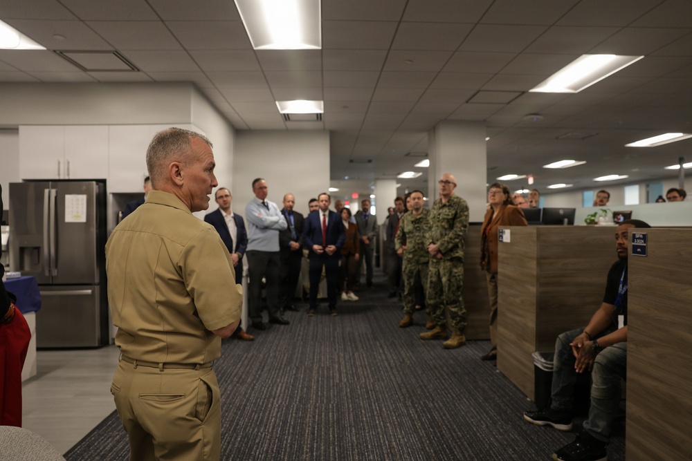 Rear Adm. Michael Richman Addresses SLCM-N Workforce in Recognition of Program's Second Anniversary
