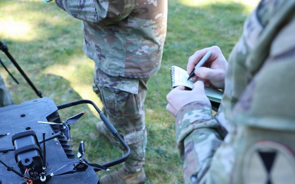 Soldiers test drones