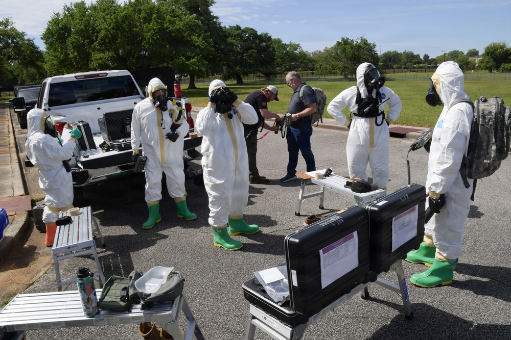 Keesler's emergency management team participates in radiological exercise