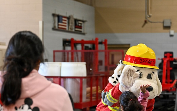 1 SOW firefighters teach military kids fire safety