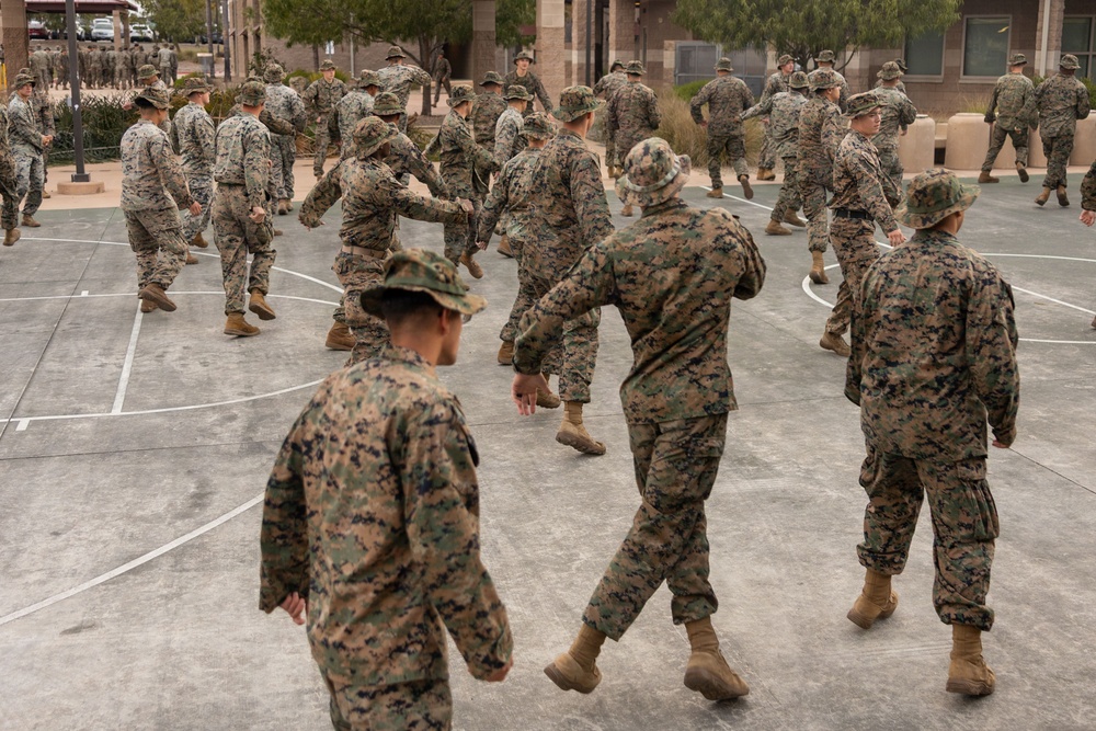 CLR-1 Marines and Sailors Participate in Sustainment Hike