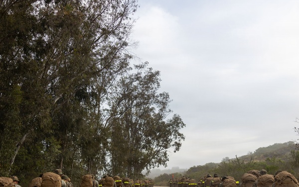 CLR-1 Marines and Sailors Participate in Sustainment Hike