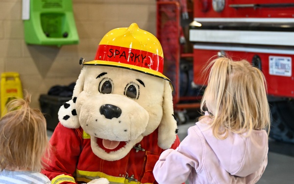 1 SOW firefighters teach military kids fire safety