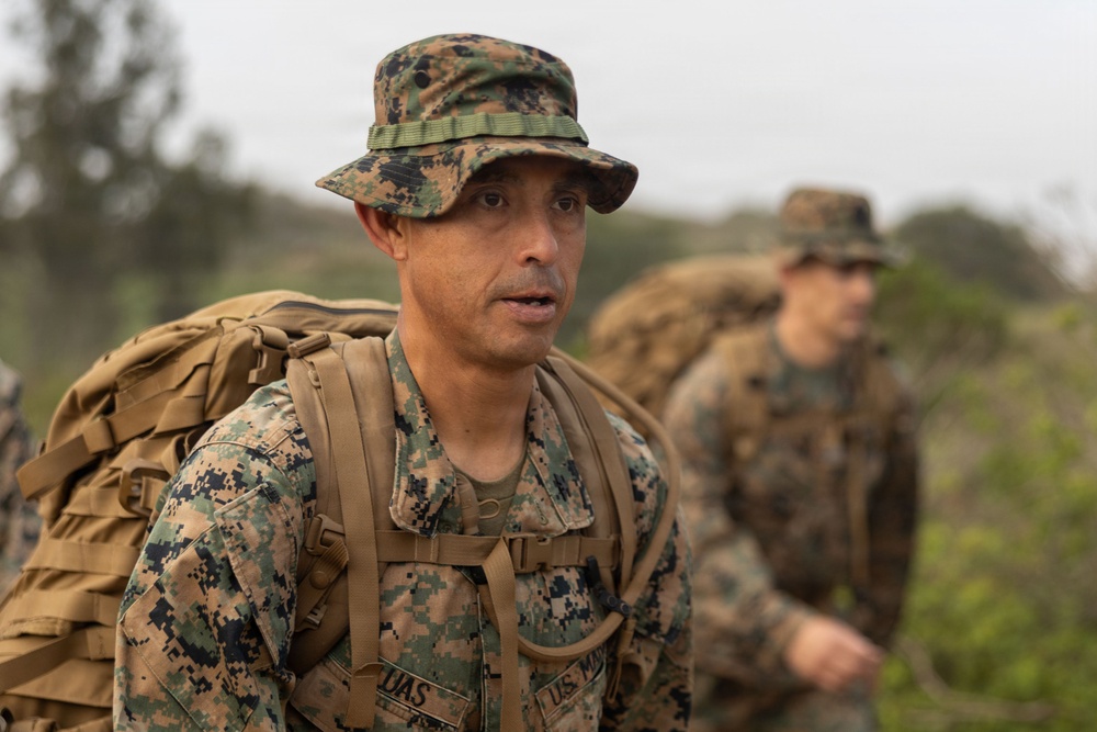 CLR-1 Marines and Sailors Participate in Sustainment Hike