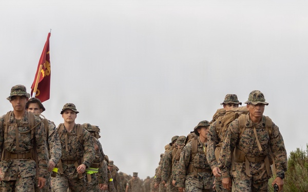 CLR-1 Marines and Sailors Participate in Sustainment Hike