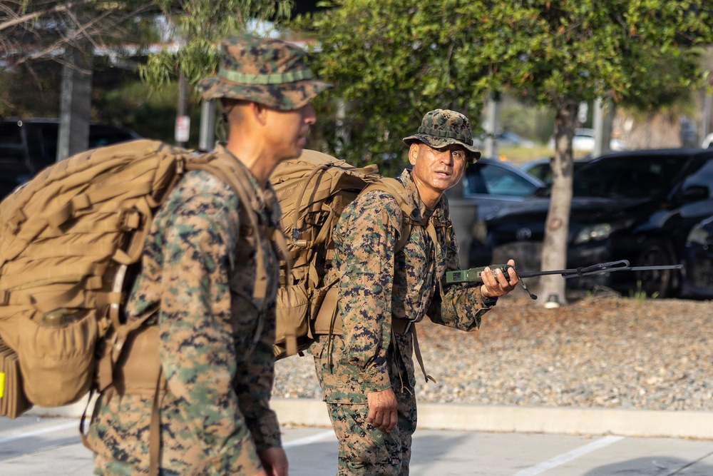 CLR-1 Marines and Sailors Participate in Sustainment Hike