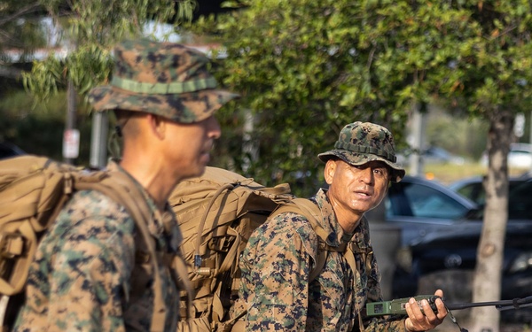 CLR-1 Marines and Sailors Participate in Sustainment Hike