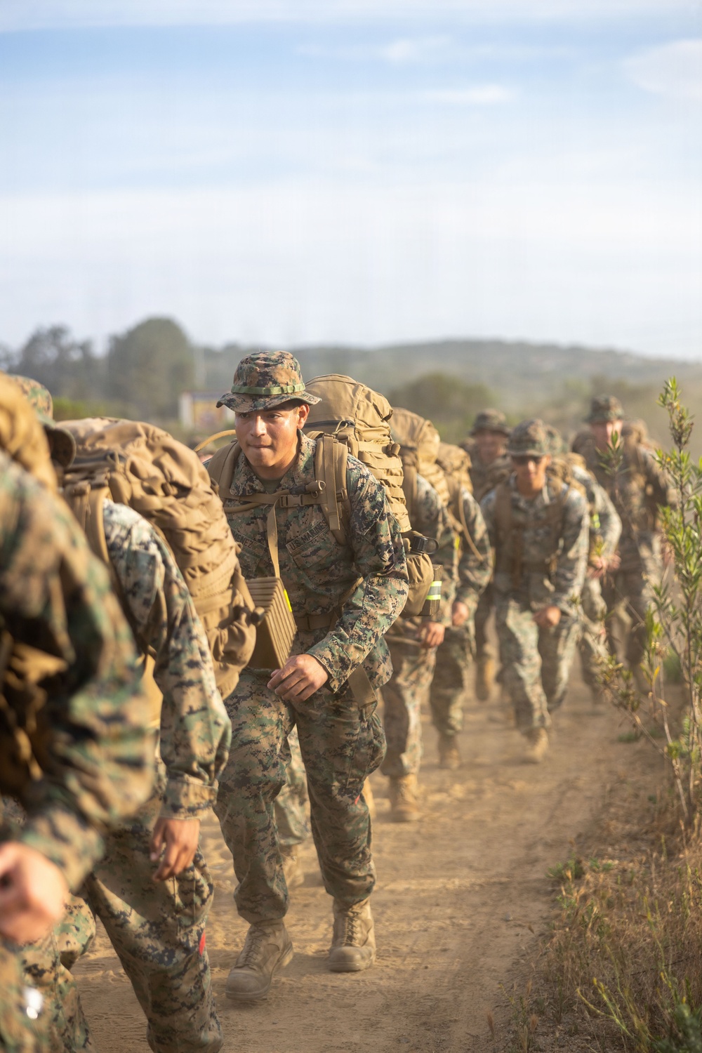 CLR-1 Marines and Sailors Participate in Sustainment Hike