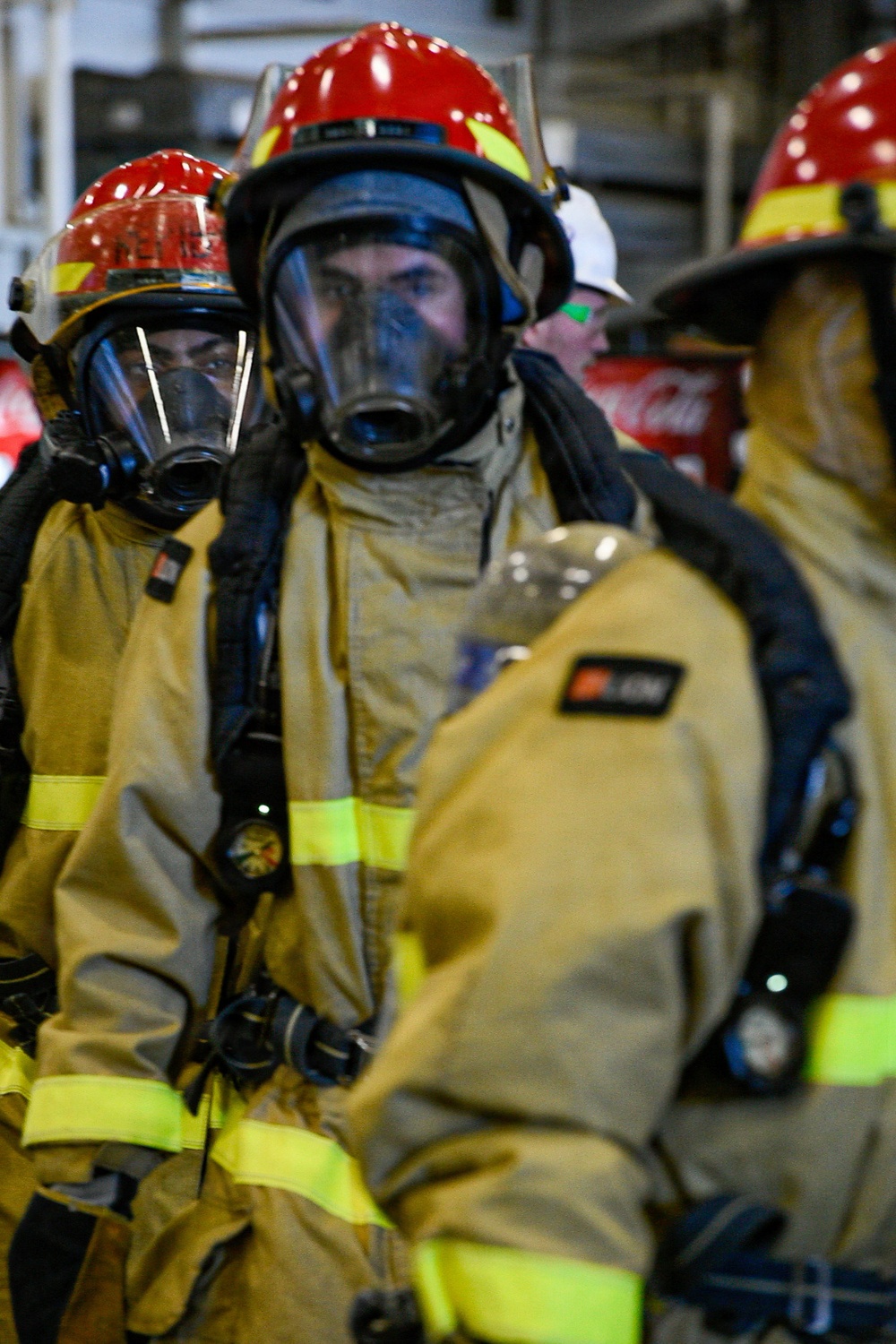 USS Ronald Reagan (CVN 76) Sailors Conduct 8010 Firefighting Drill