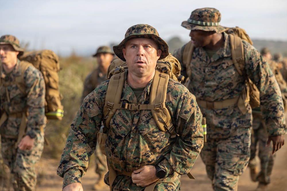 CLR-1 Marines and Sailors Participate in Sustainment Hike