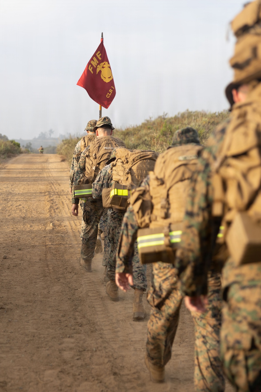 CLR-1 Marines and Sailors Participate in Sustainment Hike