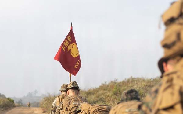 CLR-1 Marines and Sailors Participate in Sustainment Hike
