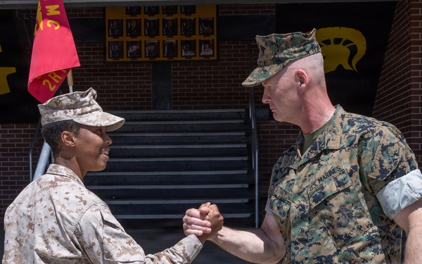 Brigadier General Tracy Visits MCRD Parris Island
