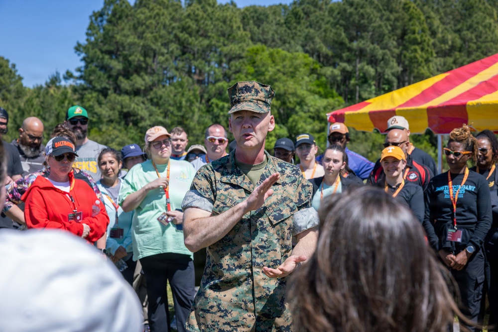 Brigadier General Tracy Visits MCRD Parris Island