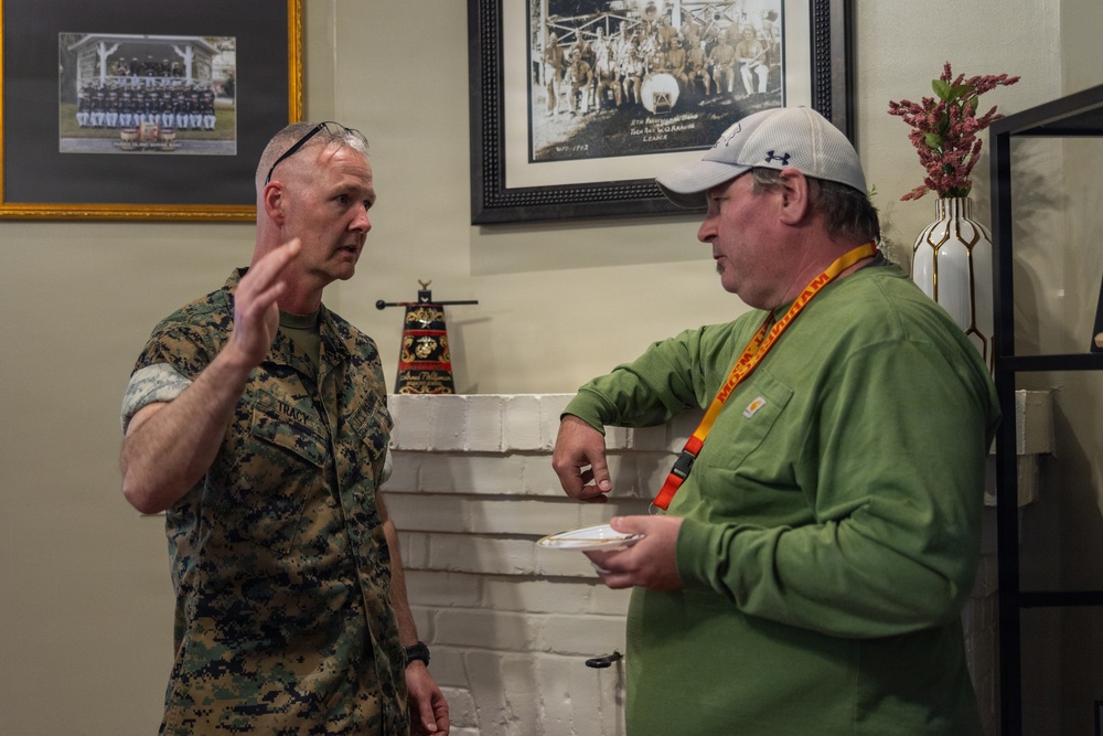 Brigadier General Tracy Visits MCRD Parris Island