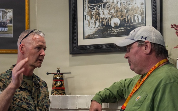 Brigadier General Tracy Visits MCRD Parris Island