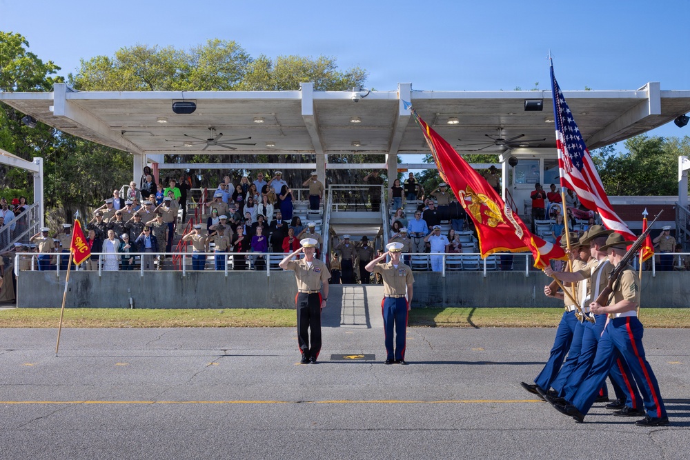 Brigadier General Tracy Visits MCRD Parris Island
