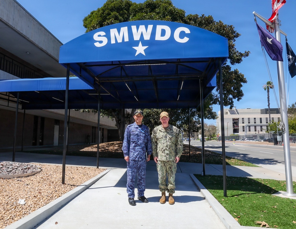 Rear Adm. Zerr hosts JMSDF Rear Adm. Kobayashi at SMWDC