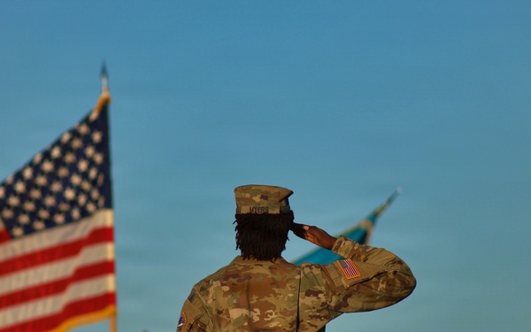 "Saluting the Flag"