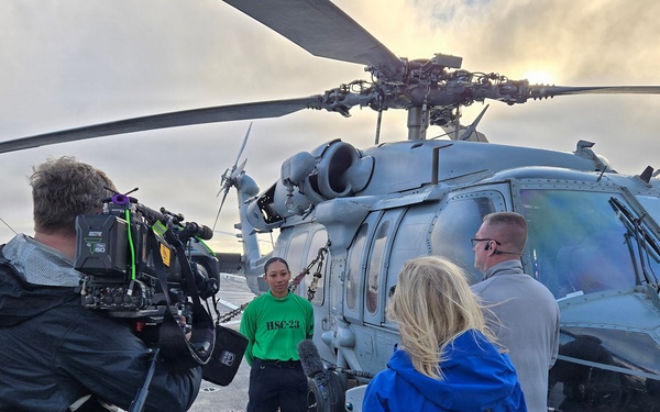 Sea Meets Space: Sailors aboard John P Murtha tell the Artemis II story