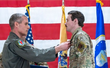 Staff Sgt. Justin Kahill receives the Purple Heart