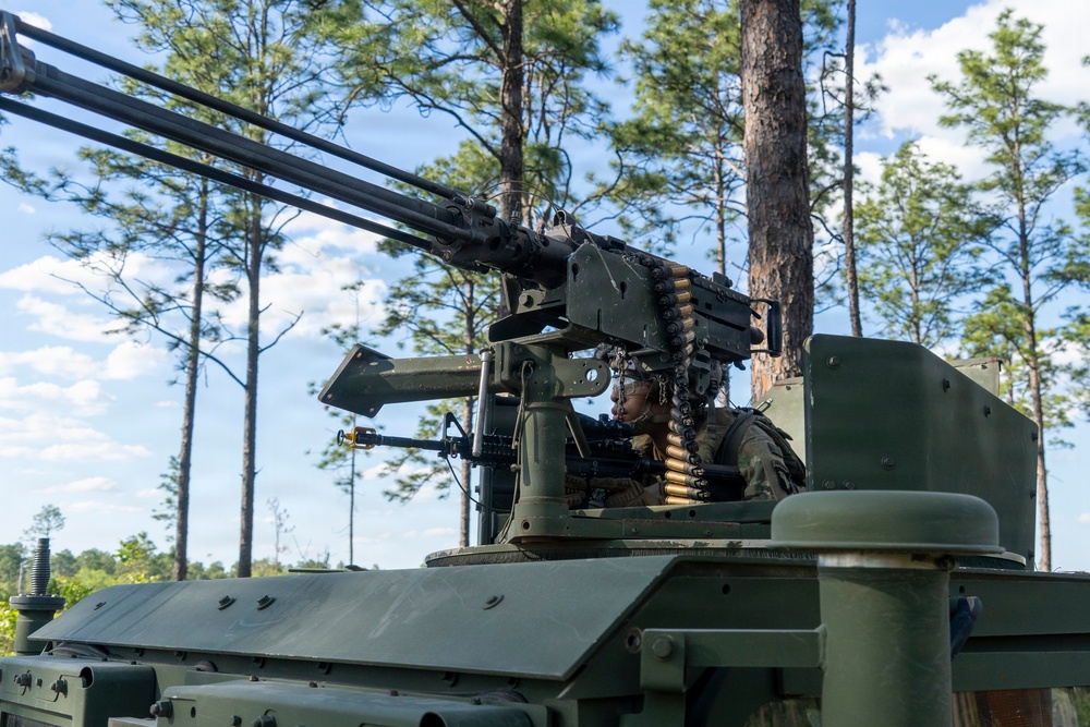 101st Airborne Division Soldiers conduct security operations during JRTC rotation at Fort Polk