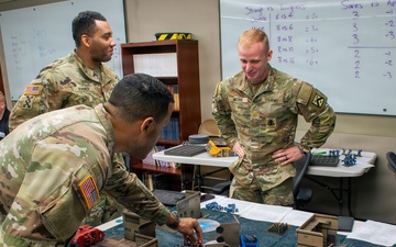 Students at the School of Advanced Military Studies enhance futures thinking, operational, tactical skills alongside successful wargame coach