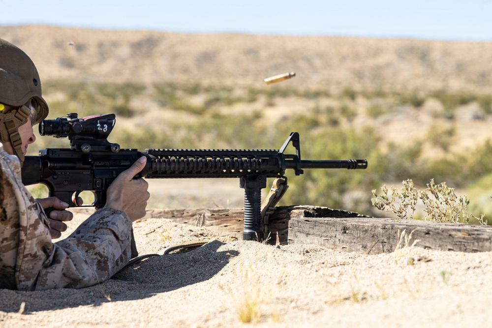 U.S. Marines conduct Annual Rifle Qualification at MCLB Barstow