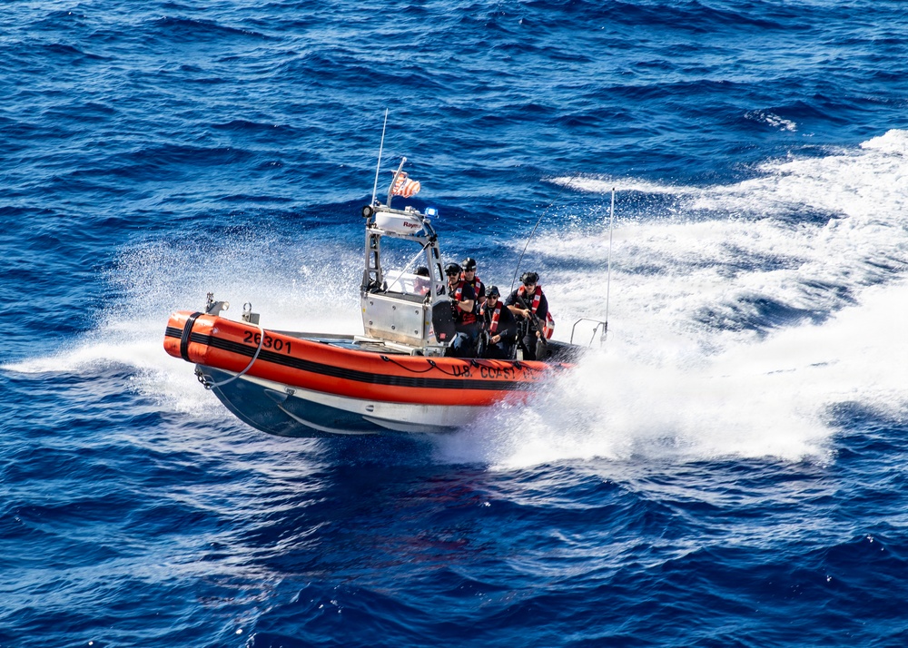 USCGC Campbell crew maintains readiness during Caribbean patrol