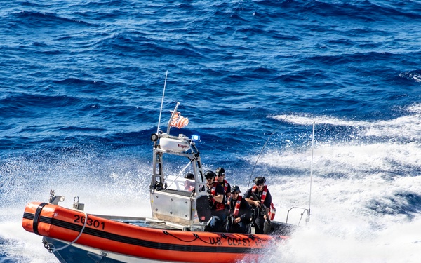 USCGC Campbell crew maintains readiness during Caribbean patrol