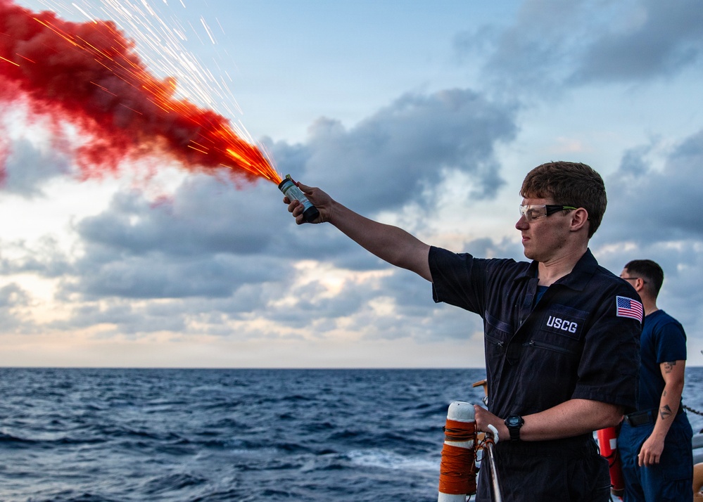 USCGC Campbell crew maintains readiness during Caribbean patrol