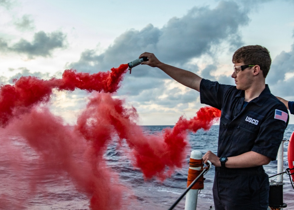 USCGC Campbell crew maintains readiness during Caribbean patrol