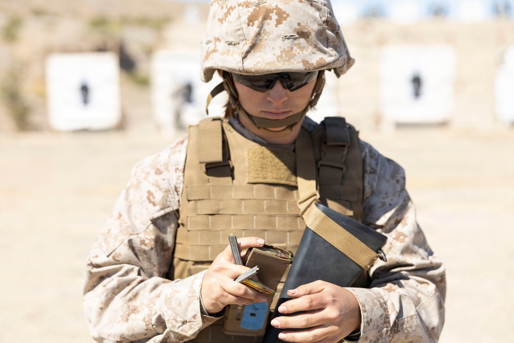 U.S. Marines conduct Annual Rifle Qualification at MCLB Barstow
