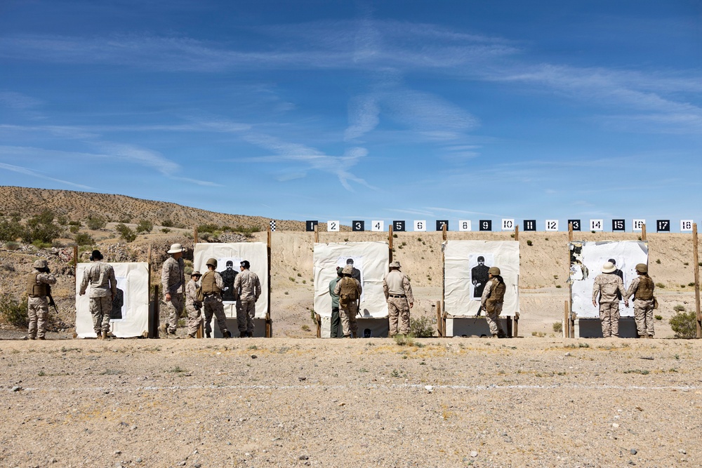 U.S. Marines conduct Annual Rifle Qualification at MCLB Barstow