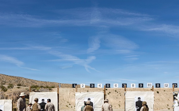 U.S. Marines conduct Annual Rifle Qualification at MCLB Barstow