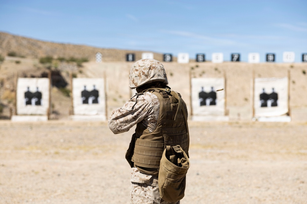 U.S. Marines conduct Annual Rifle Qualification at MCLB Barstow